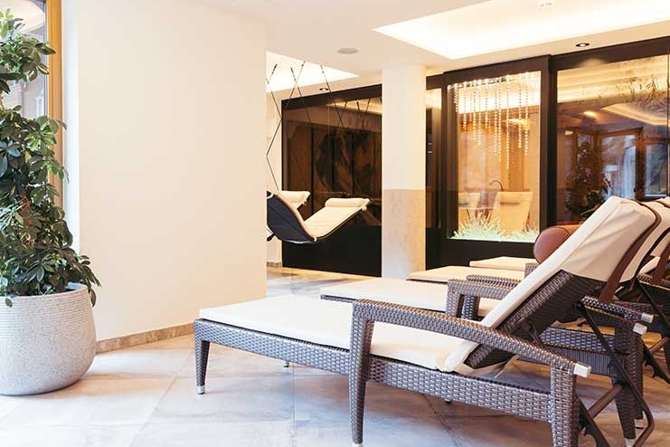 Wellnessbereich im Neuhintertux Bequeme Liegen im Wellnessbereich im Neuhintertux